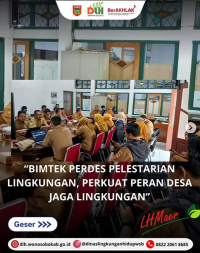 DLH Wonosobo Gelar Bimtek Penyusunan Peraturan Desa tentang Pelestarian Lingkungan